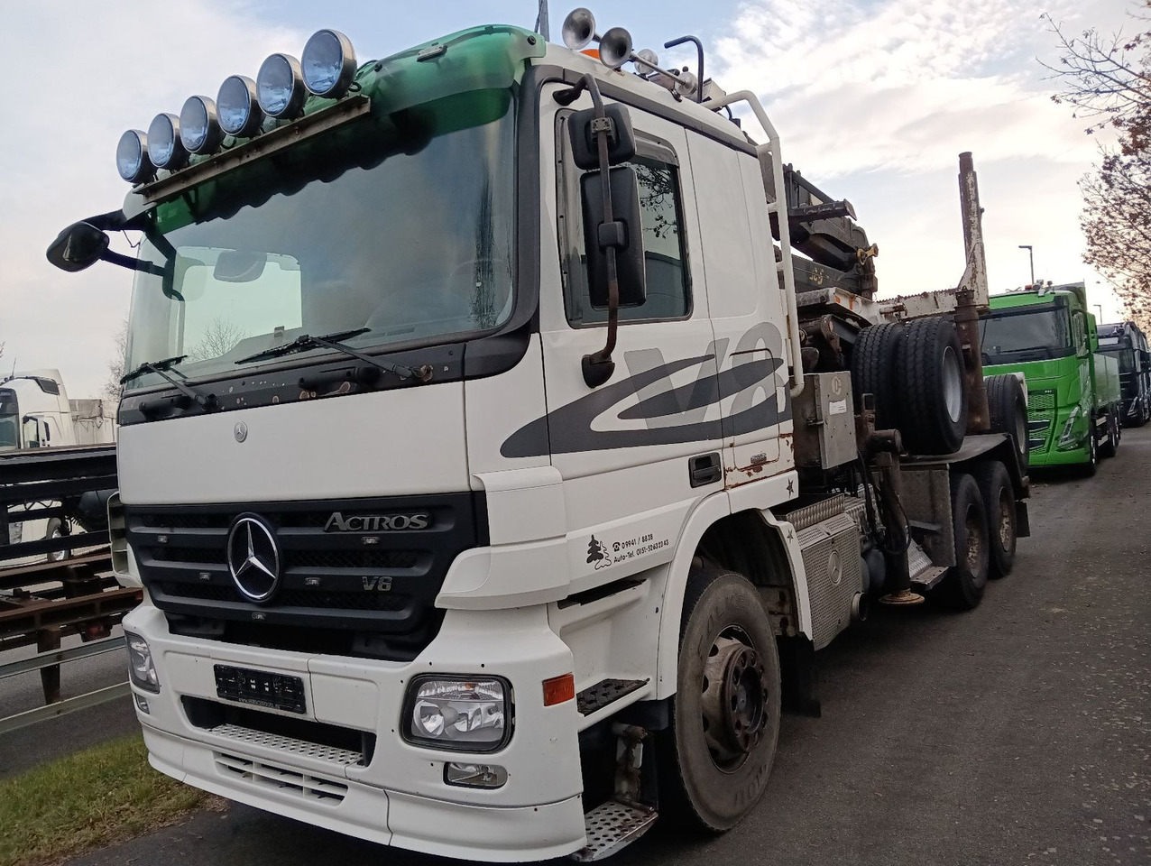 Mercedes-Benz V8 3355 6x4 Blatt/Blatt ATM/ATG GLOGGER EPSILON Mercedes-Benz V8 3355 6x4 Blatt/Blatt ATM/ATG GLOGGER EPSILON - Camión forestal, Camión grúa: foto 5 Mercedes-Benz V8 3355 6x4 Blatt/Blatt ATM/ATG GLOGGER EPSILON Mercedes-Benz V8 3355 6x4 Blatt/Blatt ATM/ATG GLOGGER EPSILON - Camión forestal, Camión grúa: foto 5