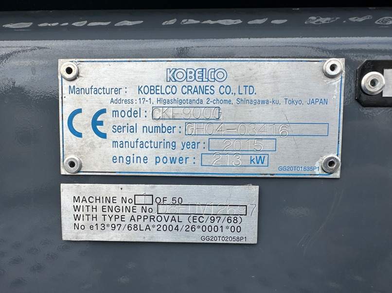 KOBELCO CKE900G-2 - 100 Ton Crawler Crane - Excellent Condition - Grúa sobre orugas: foto 5 KOBELCO CKE900G-2 - 100 Ton Crawler Crane - Excellent Condition - Grúa sobre orugas: foto 5