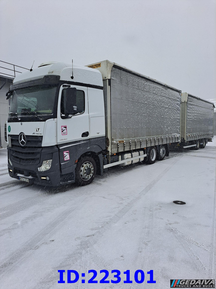 MERCEDES-BENZ Actros 2542 6x2 Euro6 + trailer - Camión lona: foto 1 MERCEDES-BENZ Actros 2542 6x2 Euro6 + trailer - Camión lona: foto 1