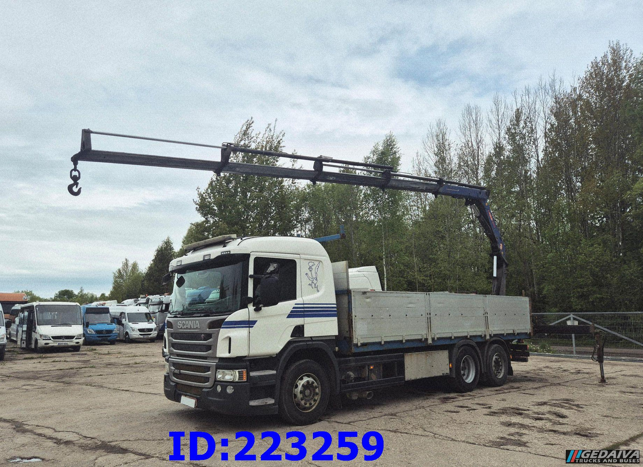 Camión caja abierta SCANIA P450 6x2 Steering axle Euro6 + PM 13.5SP: foto 1