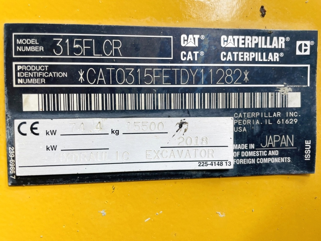 Caterpillar 315FLCR (3992) - Excavadora de cadenas: foto 4 Caterpillar 315FLCR (3992) - Excavadora de cadenas: foto 4