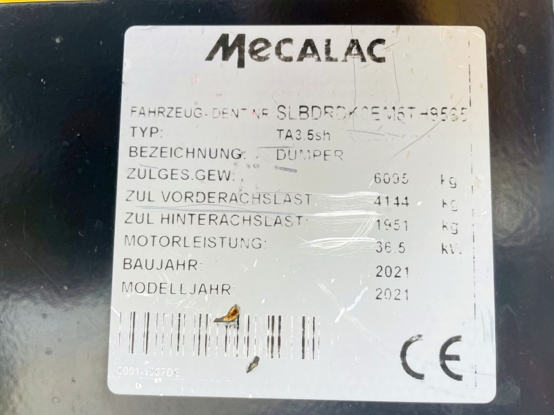 Mecalac TA3.5 SH (3748) - Minidumper: foto 4 Mecalac TA3.5 SH (3748) - Minidumper: foto 4