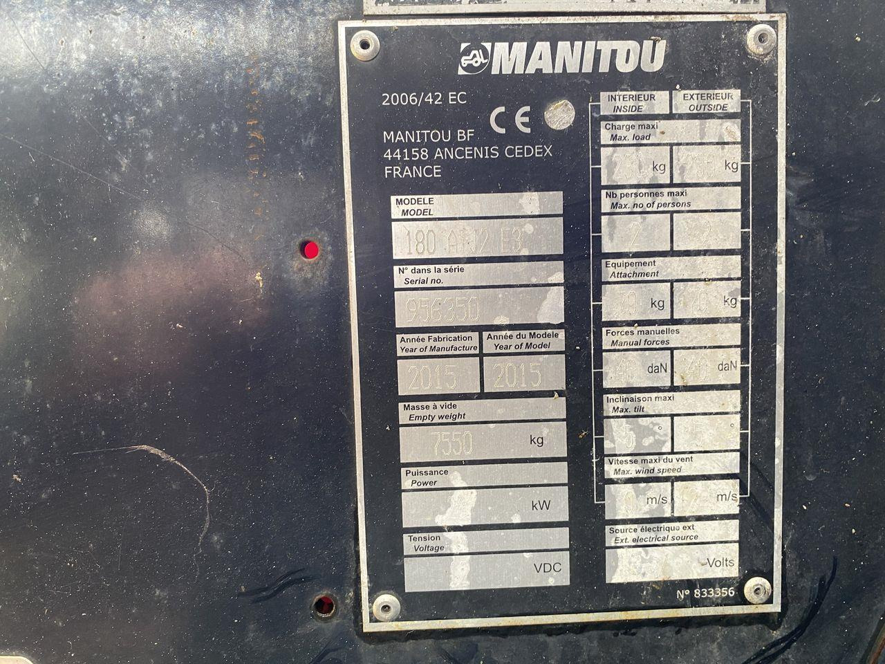 Plataforma articulada Manitou 180ATJ 2 RC: foto 10