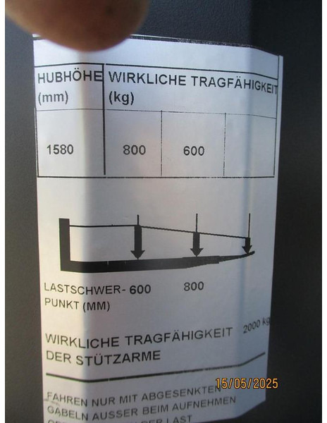 Apilador BT SWE 080L: foto 12 Apilador BT SWE 080L: foto 12
