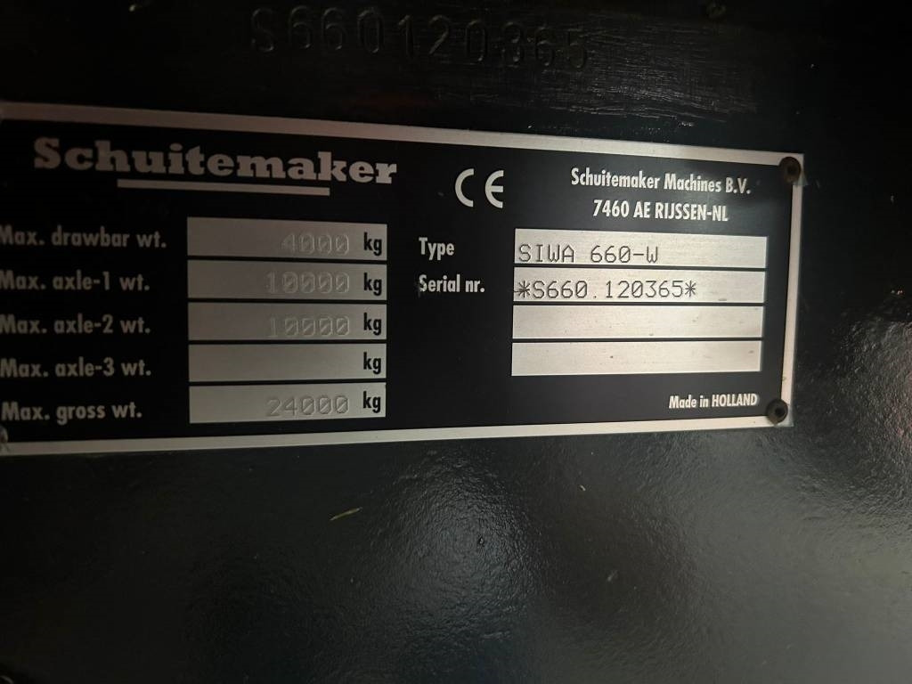 Schuitemaker SW 660 Silagewagen - Remolque agrícola: foto 4 Schuitemaker SW 660 Silagewagen - Remolque agrícola: foto 4