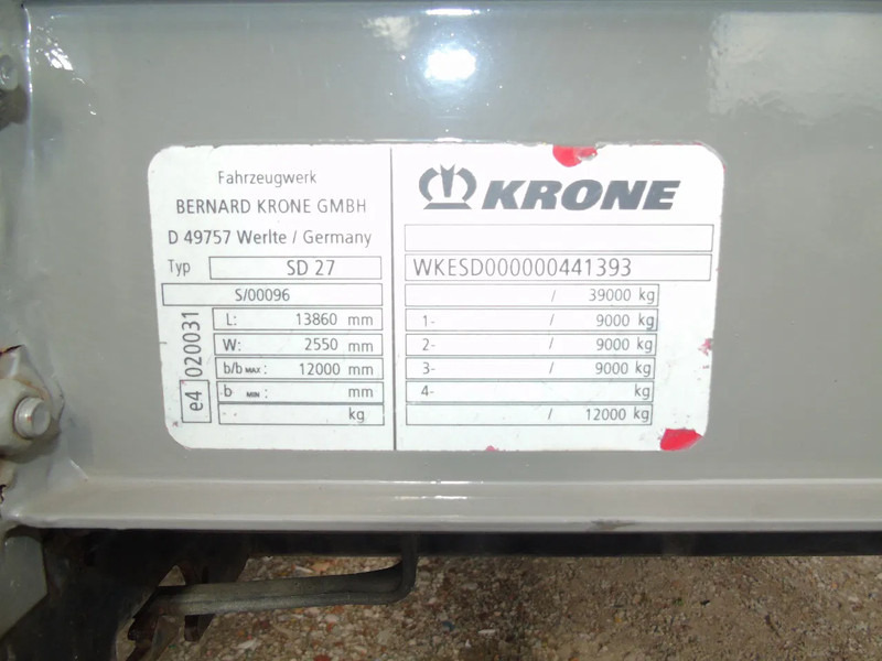 Semirremolque lona Krone 3x BPW + COIL: foto 15