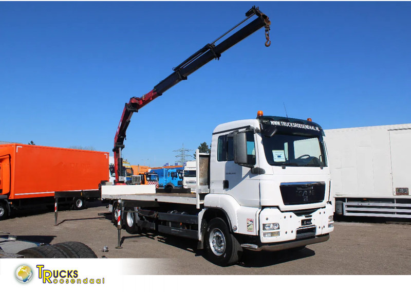 MAN TGS 26.440 + HMF 22T/M + remote + 6x2 steering + EURO 5 - Camión grúa: foto 1 MAN TGS 26.440 + HMF 22T/M + remote + 6x2 steering + EURO 5 - Camión grúa: foto 1