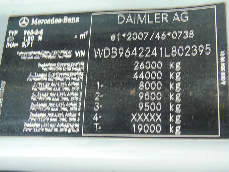 Camión chasis Mercedes-Benz Arocs 2640 + 6x4 + functional / engine good + EURO 6 + Drivabale: foto 17