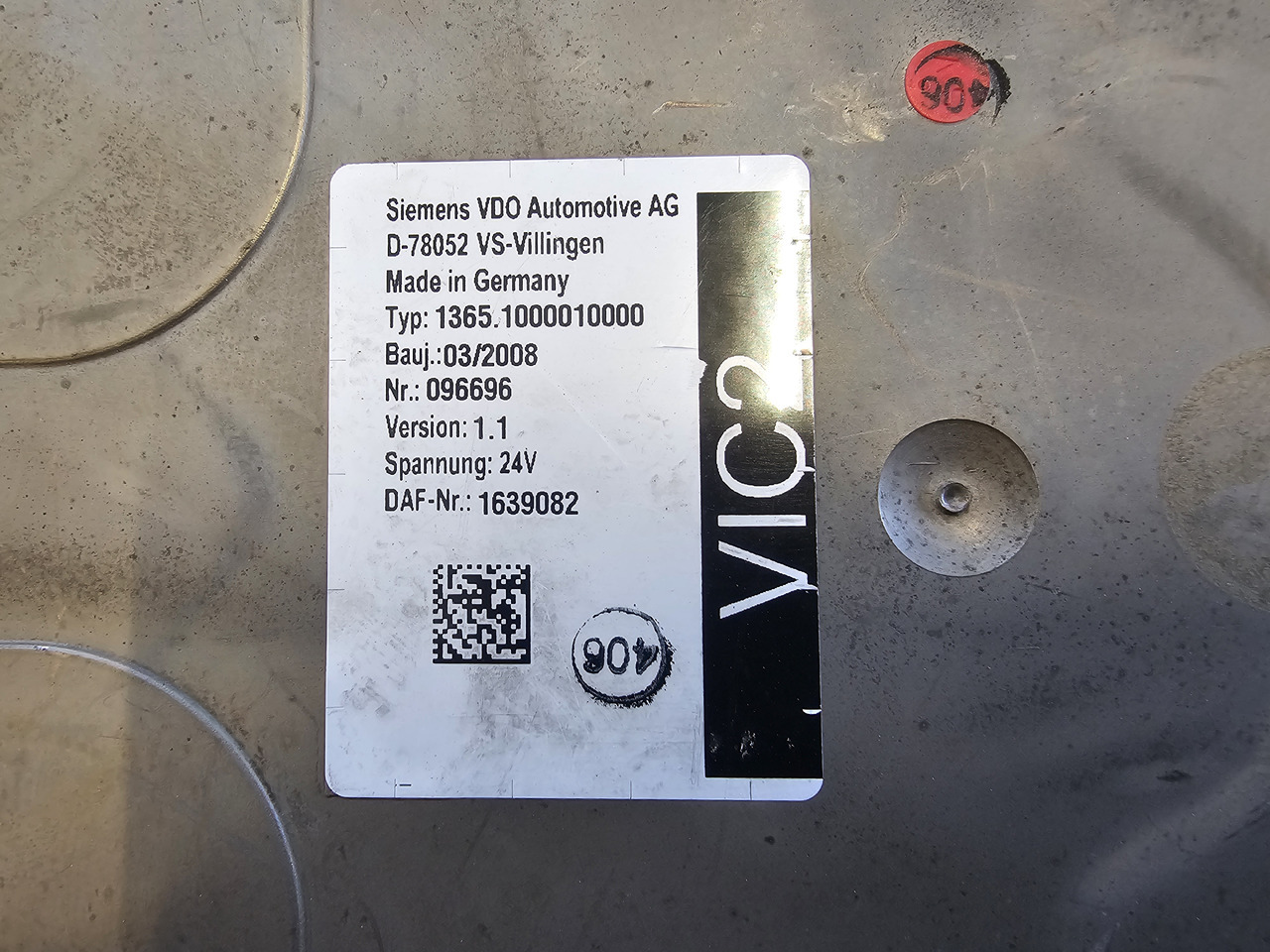 DAF XF CF / VIC2 CONTROL UNIT / 1639082 - Unidad de control: foto 4 DAF XF CF / VIC2 CONTROL UNIT / 1639082 - Unidad de control: foto 4