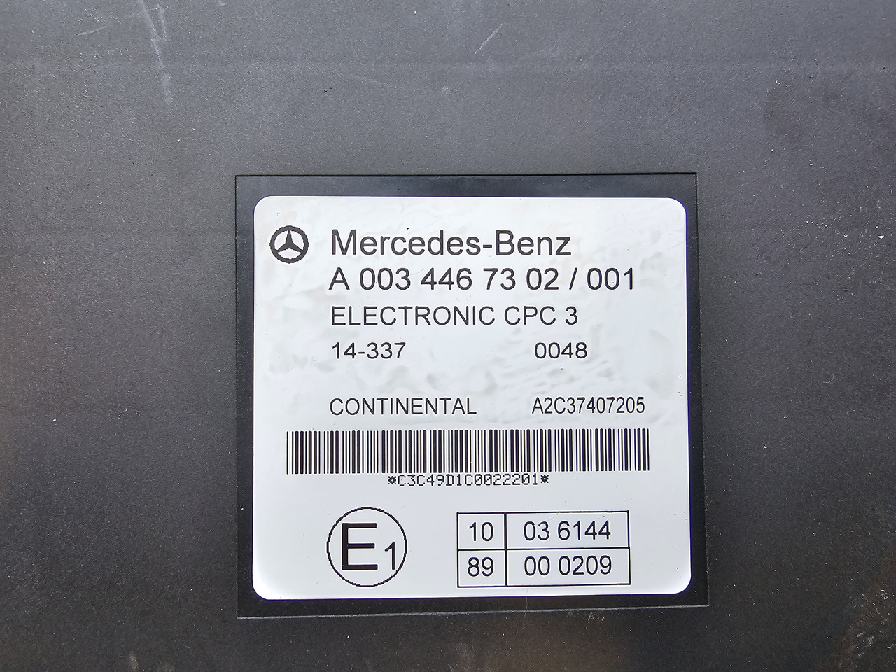 MERCEDES-BENZ ATEGO MP4 EURO 6 / CPC 3 CONTROL UNIT / A0034467302 - Unidad de control: foto 3 MERCEDES-BENZ ATEGO MP4 EURO 6 / CPC 3 CONTROL UNIT / A0034467302 - Unidad de control: foto 3