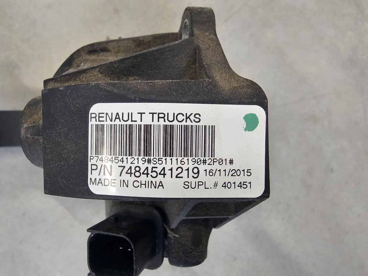 RENAULT RANGE T / ACCELERATE PEDAL / 7484541219 - Pedal: foto 4 RENAULT RANGE T / ACCELERATE PEDAL / 7484541219 - Pedal: foto 4