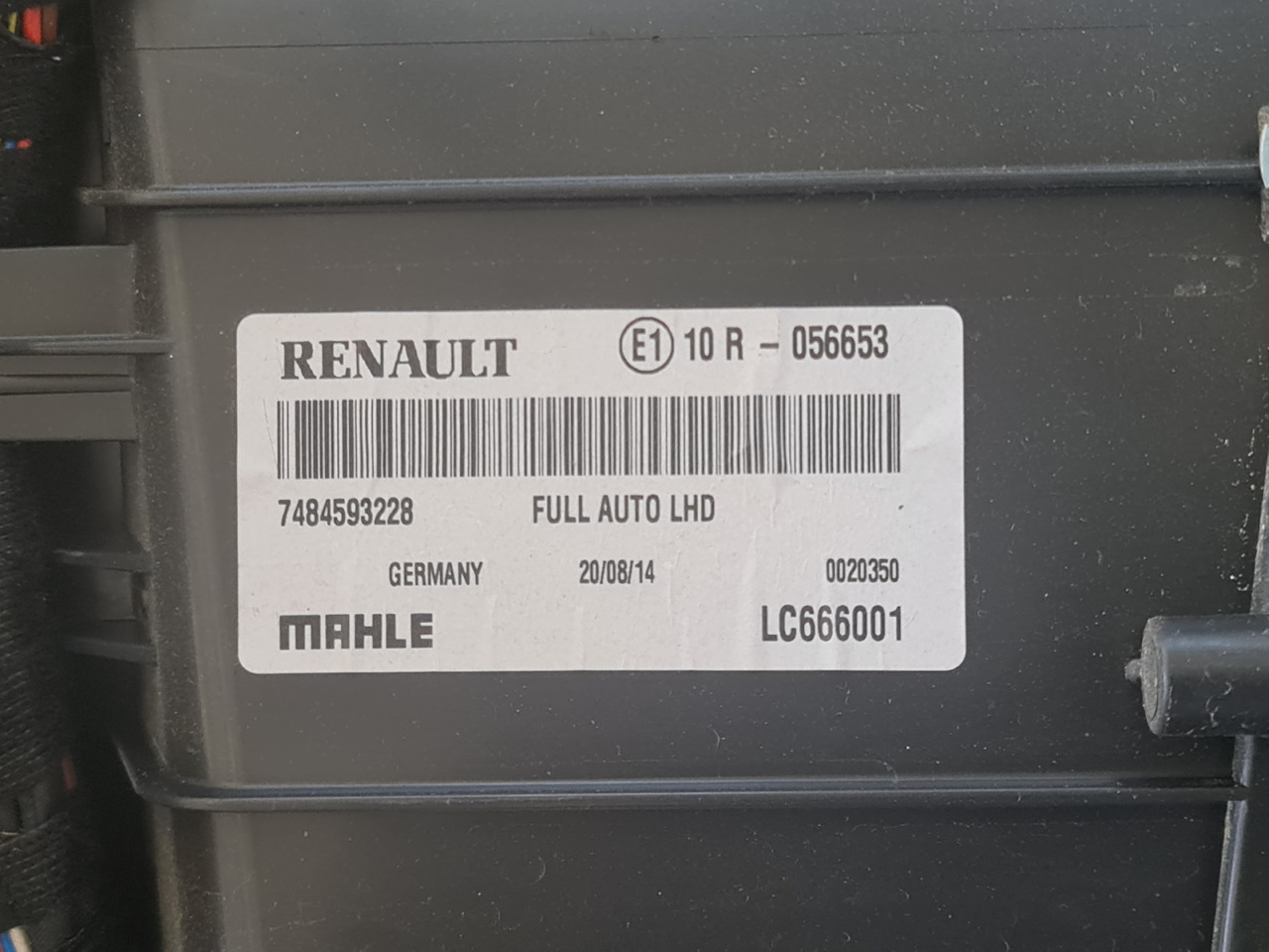 Calefacción/ Ventilación RENAULT RANGE T / COMPLETE CABINE HEATER / 7484593228: foto 9