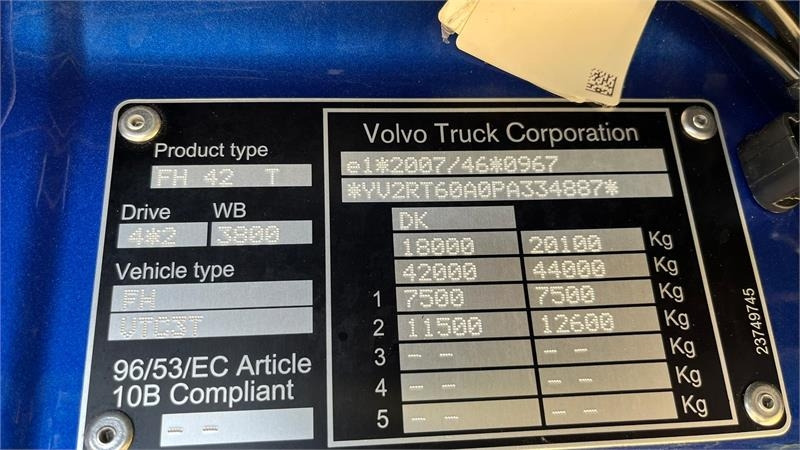 Volvo FH 540 Globetrotter XL, fuld luft affjedring og Al - Cabeza tractora: foto 4 Volvo FH 540 Globetrotter XL, fuld luft affjedring og Al - Cabeza tractora: foto 4