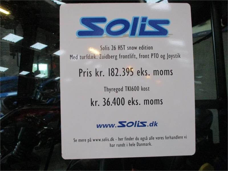 Solis 26 HST Snow Edition med frontlift, front PTO, Thyr - Tractor: foto 5 Solis 26 HST Snow Edition med frontlift, front PTO, Thyr - Tractor: foto 5