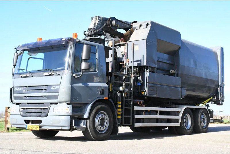 Camión multibasculante, Camión grúa DAF CF75/310 FAN !!KRAAN/HAAK!!PERSCONTAINER!!HIGH PRESURRE CLEANING!!HOGEDRUK REINIGING!!HOCH DRUCK WASHEN SYSTEM!!REINIGING!GEJO B: foto 6