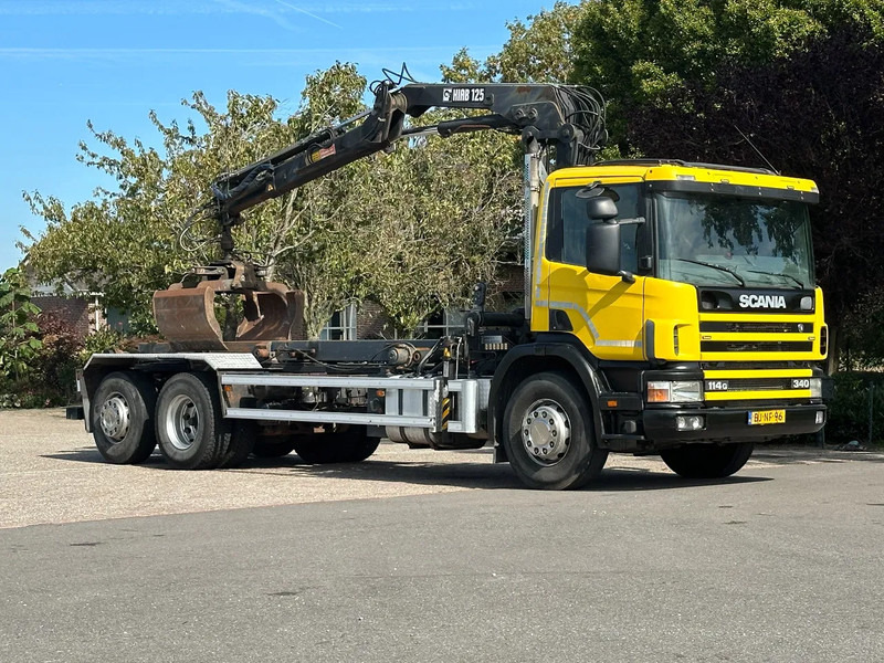 Scania R114-340 6x2 !!KRAAN/CONTAINER/KABEL!!MANUELL!! - Camión con equipo de cable, Camión grúa: foto 4 Scania R114-340 6x2 !!KRAAN/CONTAINER/KABEL!!MANUELL!! - Camión con equipo de cable, Camión grúa: foto 4