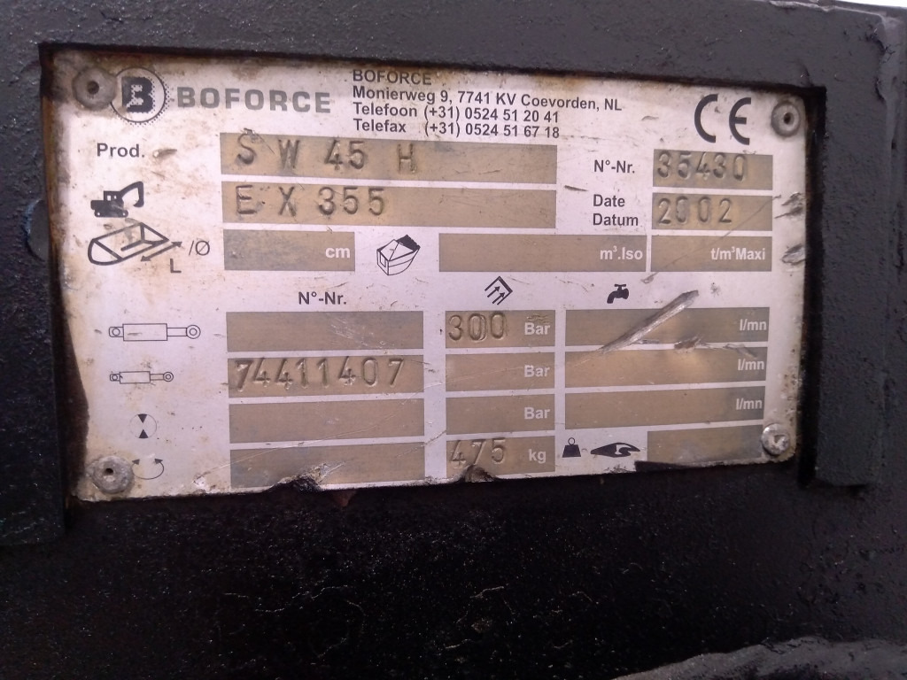 Boforce SW45H - 74411407 - Acoplamiento rápido para Maquinaria de construcción: foto 5 Boforce SW45H - 74411407 - Acoplamiento rápido para Maquinaria de construcción: foto 5