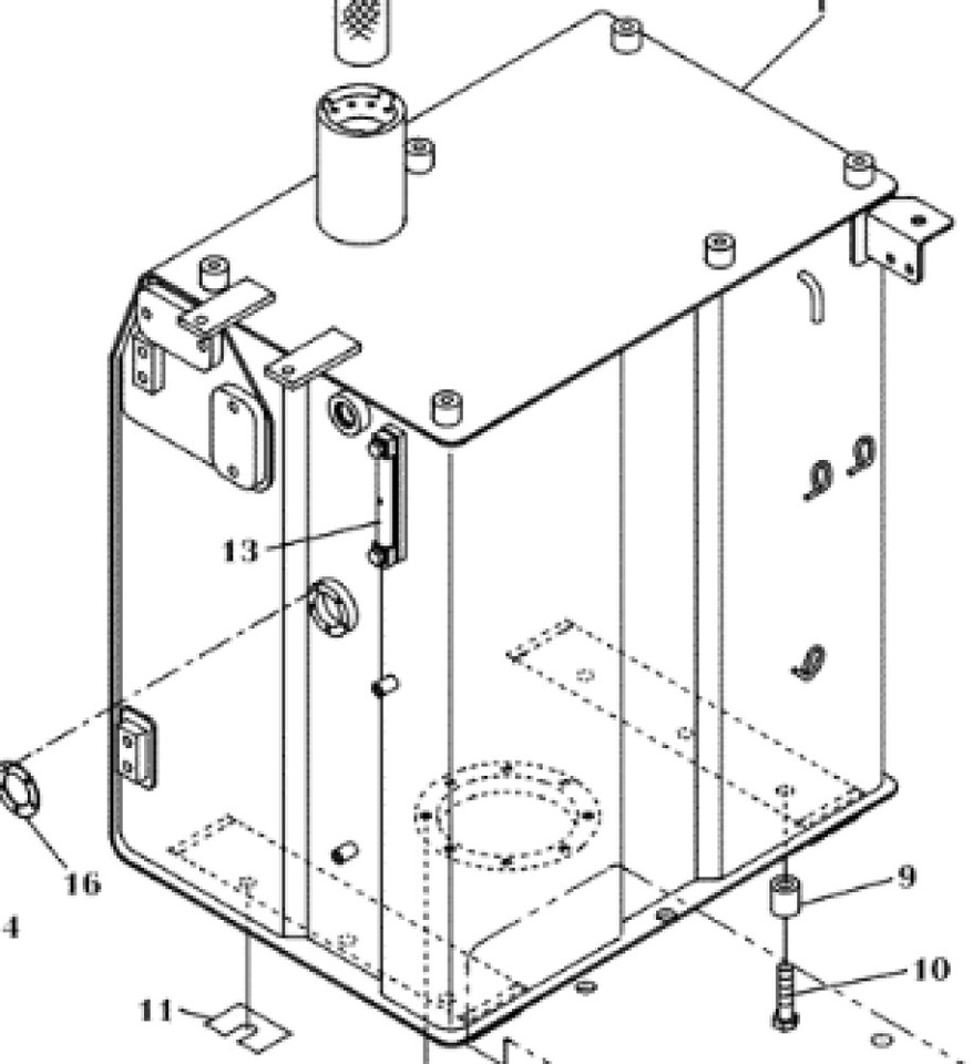 Case KLH12430 - KLH13160 - Depósito de combustible para Maquinaria de construcción: foto 1 Case KLH12430 - KLH13160 - Depósito de combustible para Maquinaria de construcción: foto 1
