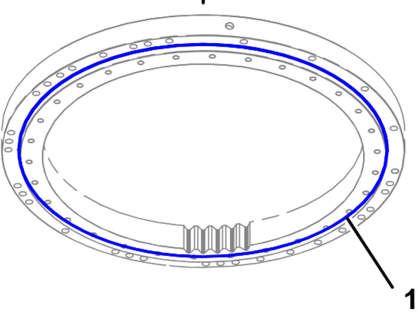 Caterpillar 1908207 - 3773724 - Corona de giro para Maquinaria de construcción: foto 2 Caterpillar 1908207 - 3773724 - Corona de giro para Maquinaria de construcción: foto 2