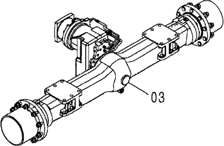 Hitachi 4457336 - 4143000182 - Eje posterior para Maquinaria de construcción: foto 1 Hitachi 4457336 - 4143000182 - Eje posterior para Maquinaria de construcción: foto 1