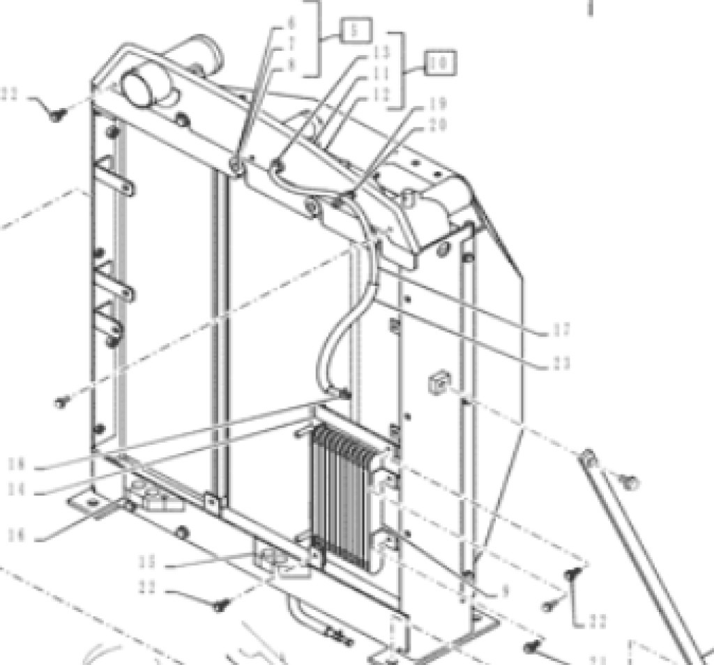 Kobelco YY05P00061F1 - Radiador para Maquinaria de construcción: foto 1 Kobelco YY05P00061F1 - Radiador para Maquinaria de construcción: foto 1