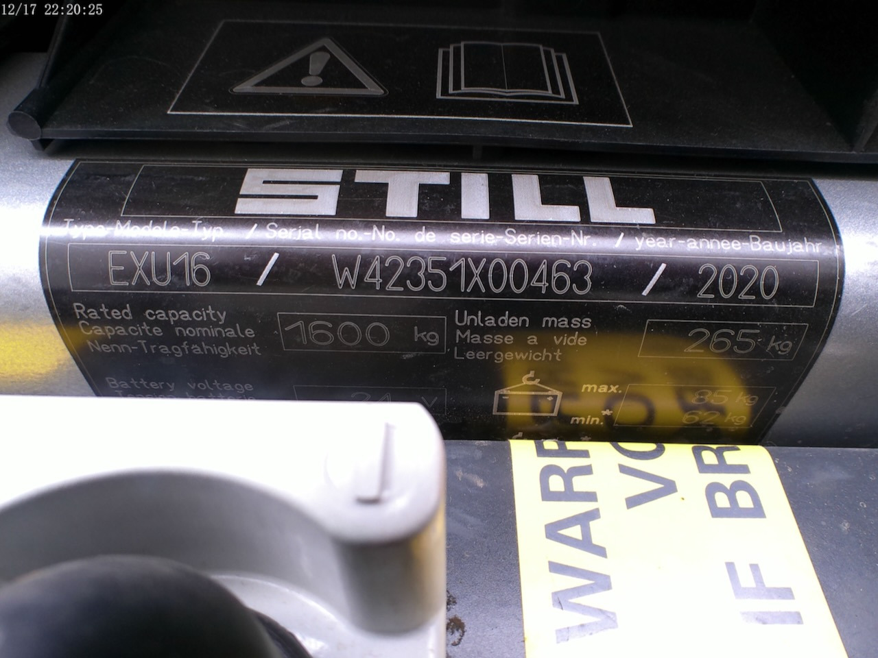 Transpaleta Still EXU 16 LI-ION: foto 7 Transpaleta Still EXU 16 LI-ION: foto 7