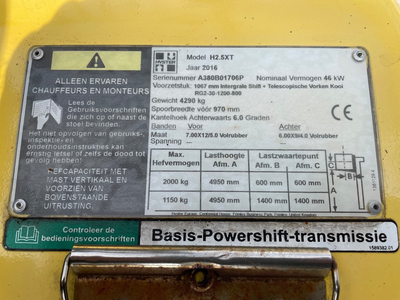 Hyster H 2.5 XT - Carretilla elevadora de gas: foto 3 Hyster H 2.5 XT - Carretilla elevadora de gas: foto 3