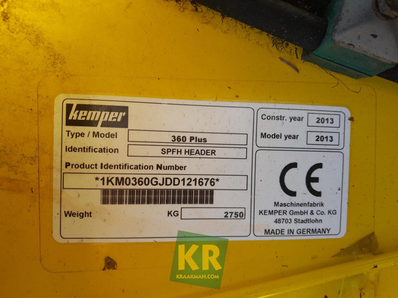 360 Plus Kemper - Cabezal de maíz: foto 1 360 Plus Kemper - Cabezal de maíz: foto 1