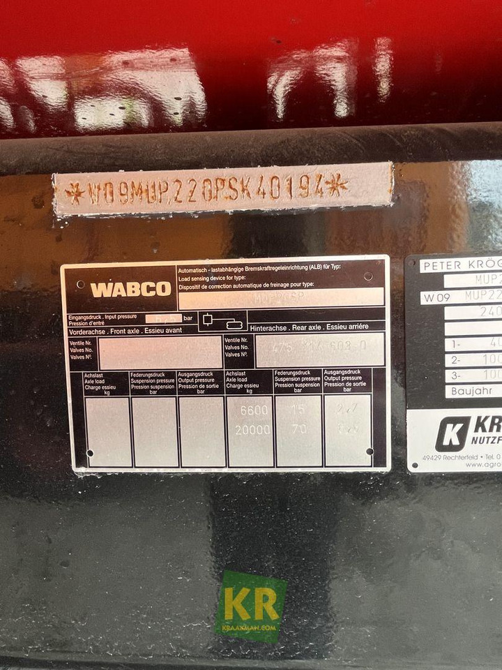 Overig Kröger - Remolque volquete agrícola: foto 3 Overig Kröger - Remolque volquete agrícola: foto 3