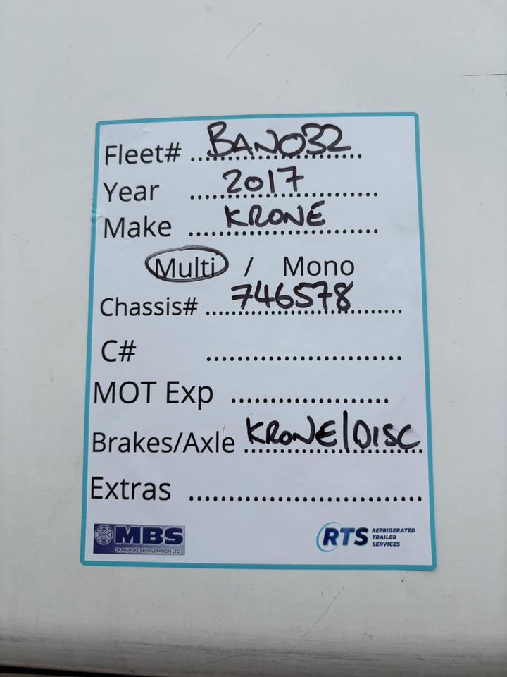 2021 Gray & Adams 9m Fridge Trailer – BAN032 - Semirremolque frigorífico: foto 2 2021 Gray & Adams 9m Fridge Trailer – BAN032 - Semirremolque frigorífico: foto 2