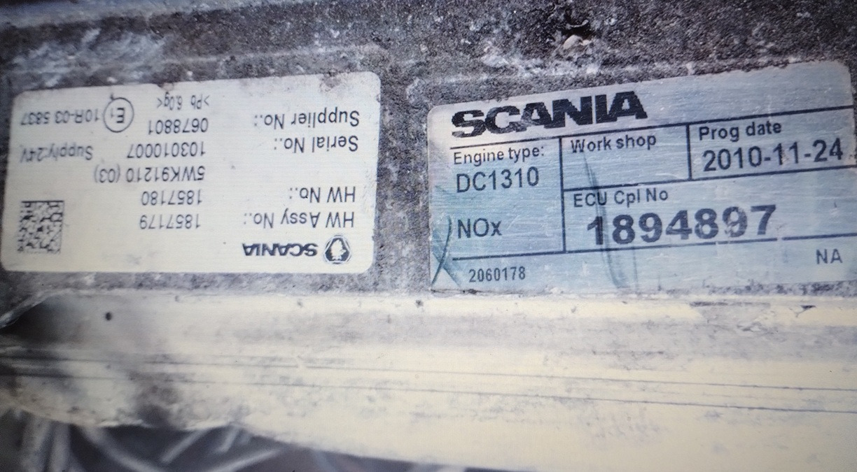 SCANIA STEROWNIK SILNIKA R 440 XPI E5 DC1310 1894897 1857179 1857180 - Unidad de control: foto 1 SCANIA STEROWNIK SILNIKA R 440 XPI E5 DC1310 1894897 1857179 1857180 - Unidad de control: foto 1