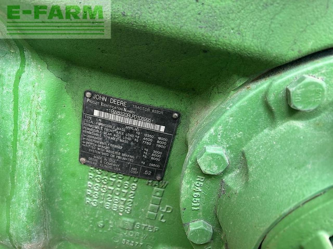 Tractor John Deere 8320r: foto 6 Tractor John Deere 8320r: foto 6