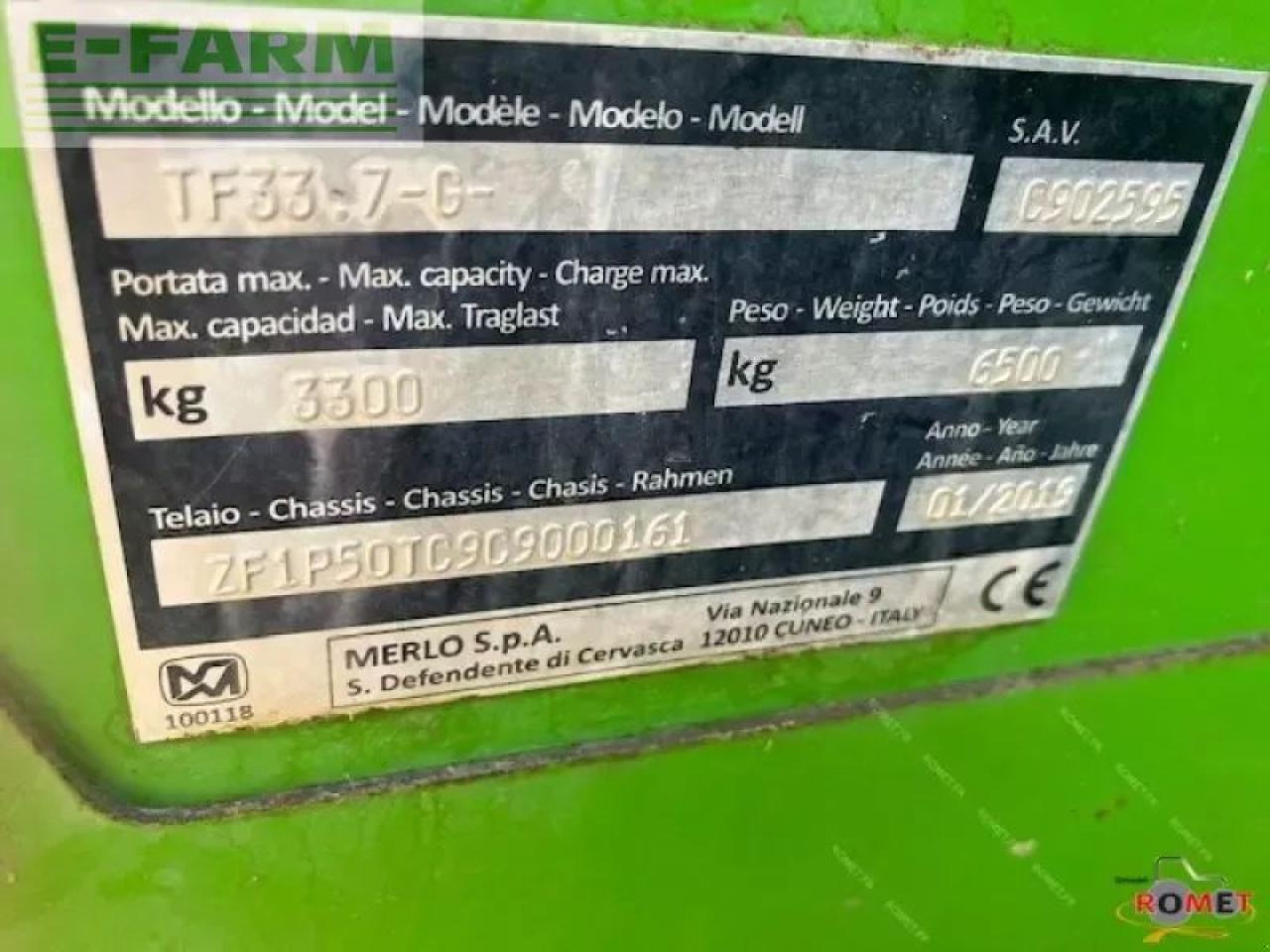 Merlo tf33-7 g - Manipulador telescópico: foto 5 Merlo tf33-7 g - Manipulador telescópico: foto 5