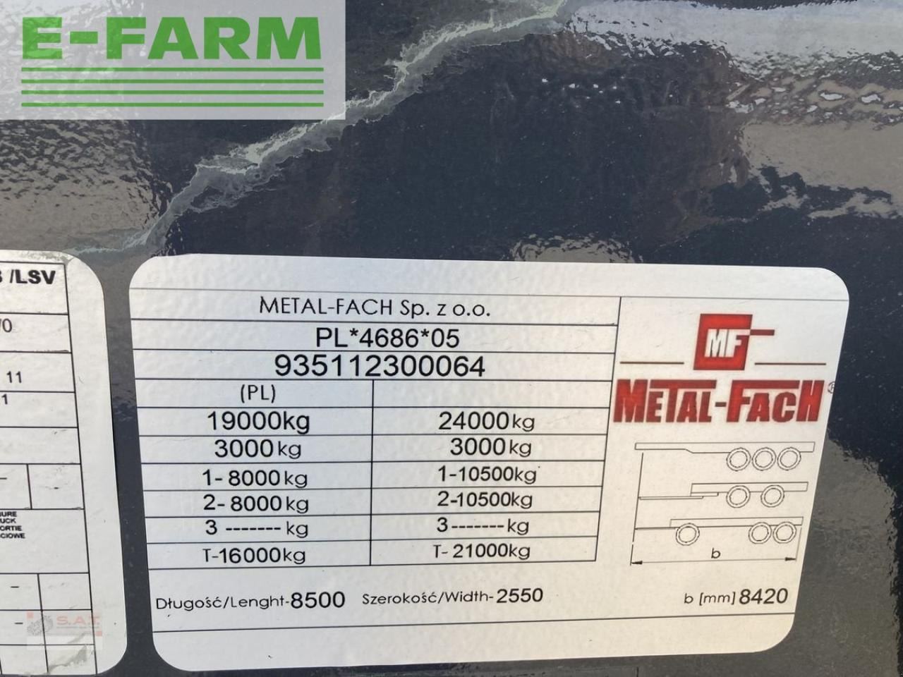 Remolque volquete agrícola Metal-Fach t 935/1-24 to muldenkipper-voll: foto 15