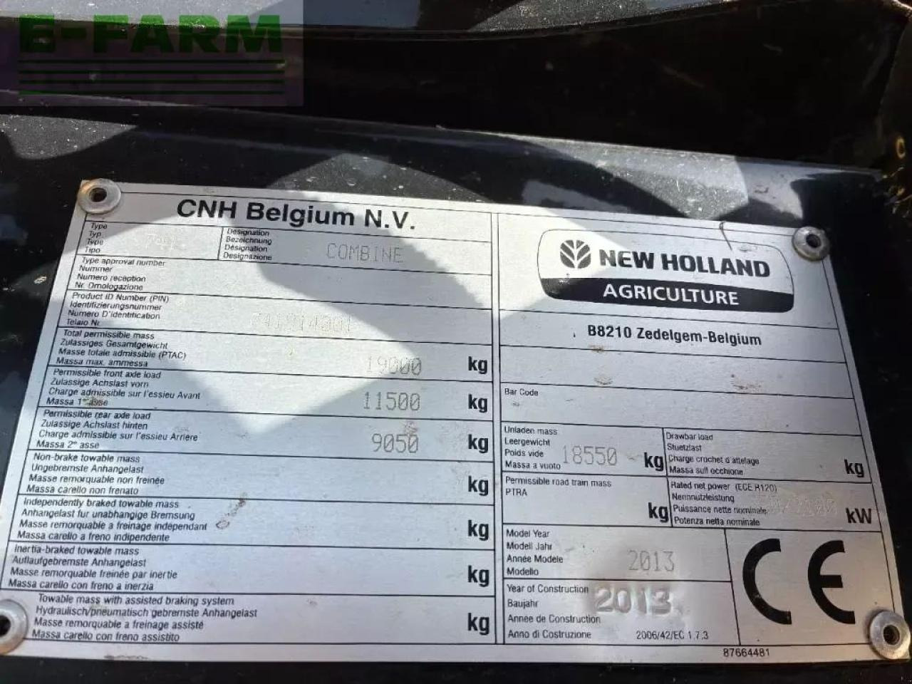 Cosechadora de granos New Holland cr 9080: foto 24 Cosechadora de granos New Holland cr 9080: foto 24