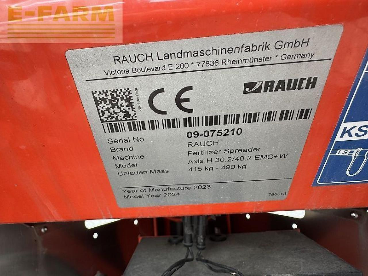 Rauch axis h 30.2 emc+w isobus - Esparcidor de fertilizantes: foto 5 Rauch axis h 30.2 emc+w isobus - Esparcidor de fertilizantes: foto 5