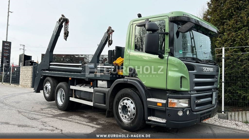 Scania P 360 Absetzkipper 6x2 Liftachse, gelenkte Achse - Camión portacontenedor de cadenas: foto 3 Scania P 360 Absetzkipper 6x2 Liftachse, gelenkte Achse - Camión portacontenedor de cadenas: foto 3