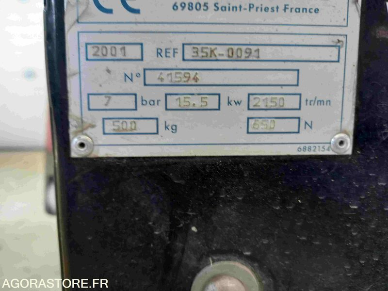 COMPRESSEUR DE CHANTIER S35 SULLAIR - 2001 - 197H -FONCTIONNEL VENDU DANS L ETAT - Compresor de aire: foto 3 COMPRESSEUR DE CHANTIER S35 SULLAIR - 2001 - 197H -FONCTIONNEL VENDU DANS L ETAT - Compresor de aire: foto 3
