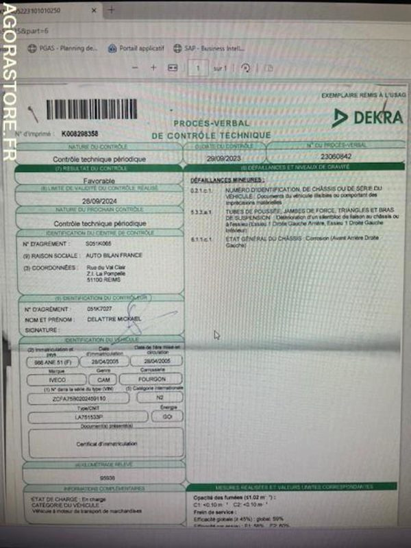 POID LOURD IVECO - Camión caja cerrada: foto 4 POID LOURD IVECO - Camión caja cerrada: foto 4