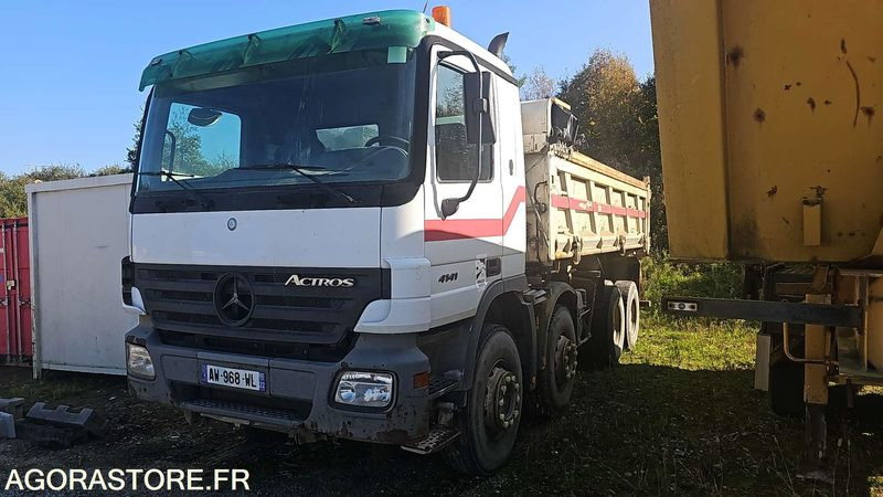 PORTEUR BENNE MERCEDES ACTROS - 2004 - 851170KM - AW968WL - Camión volquete: foto 1 PORTEUR BENNE MERCEDES ACTROS - 2004 - 851170KM - AW968WL - Camión volquete: foto 1
