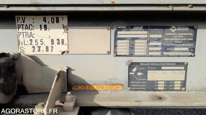 REMORQUE SAMRO // R30864 - Remolque: foto 3 REMORQUE SAMRO // R30864 - Remolque: foto 3