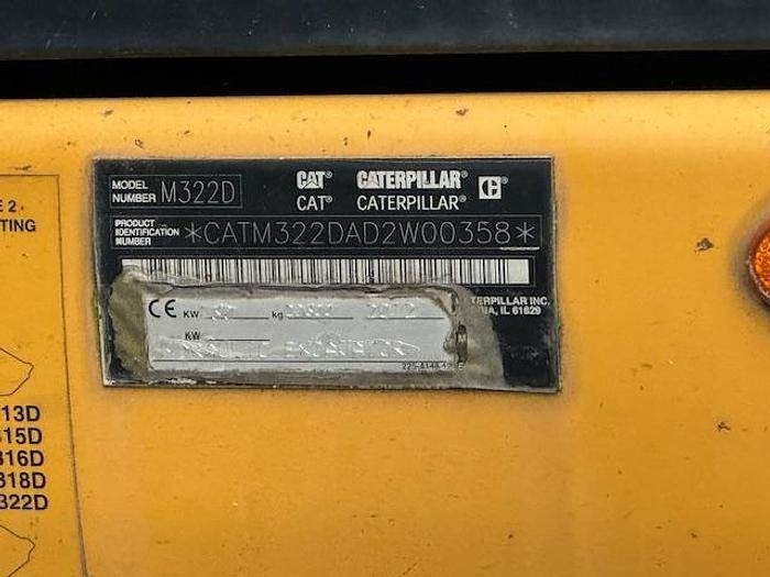 Excavadora de ruedas CAT M 322 D: foto 6 Excavadora de ruedas CAT M 322 D: foto 6