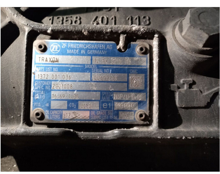 DAF XF 106 EURO 6 TRAXON - Caja de cambios para Camión: foto 5 DAF XF 106 EURO 6 TRAXON - Caja de cambios para Camión: foto 5