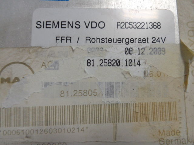 MAN TGX, FFR - Unidad de control para Camión: foto 2 MAN TGX, FFR - Unidad de control para Camión: foto 2