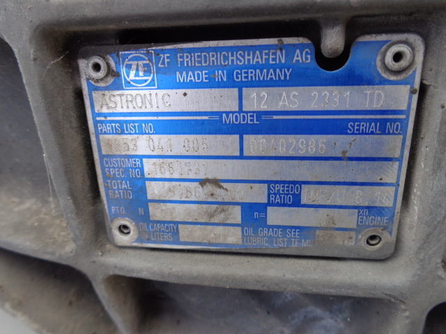 ZF gearbox 12AS2331TD 12AS2331 TD - Caja de cambios para Camión: foto 5 ZF gearbox 12AS2331TD 12AS2331 TD - Caja de cambios para Camión: foto 5