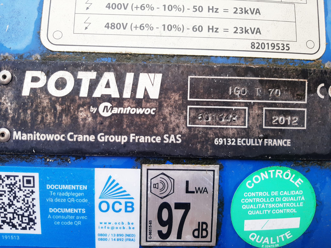 Potain IGO T70A - Grúa automontante: foto 3 Potain IGO T70A - Grúa automontante: foto 3