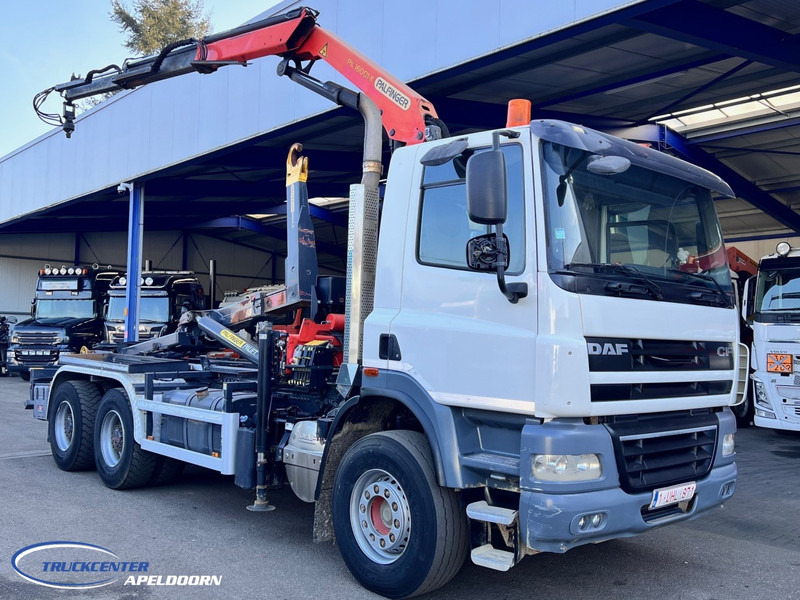 DAF CF 85.410 6x4 Bladgeveerd, Palfinger PK16001, Palift - Camión multibasculante, Camión grúa: foto 1 DAF CF 85.410 6x4 Bladgeveerd, Palfinger PK16001, Palift - Camión multibasculante, Camión grúa: foto 1