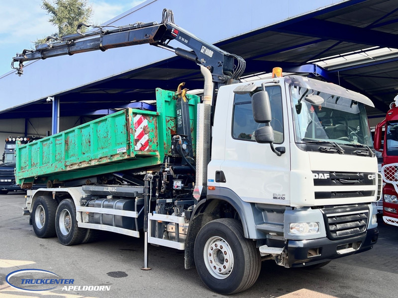 DAF CF 85.410 ATE, Hiab 166-3, 6x4 Big axle, Steel spring - Camión multibasculante, Camión grúa: foto 1 DAF CF 85.410 ATE, Hiab 166-3, 6x4 Big axle, Steel spring - Camión multibasculante, Camión grúa: foto 1