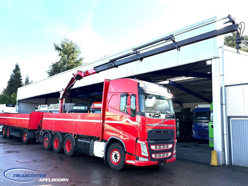 Volvo FH 500 8x4, HMF 2120 K4 + Rotator, + Krone trailer - Camión caja abierta, Camión grúa: foto 1 Volvo FH 500 8x4, HMF 2120 K4 + Rotator, + Krone trailer - Camión caja abierta, Camión grúa: foto 1