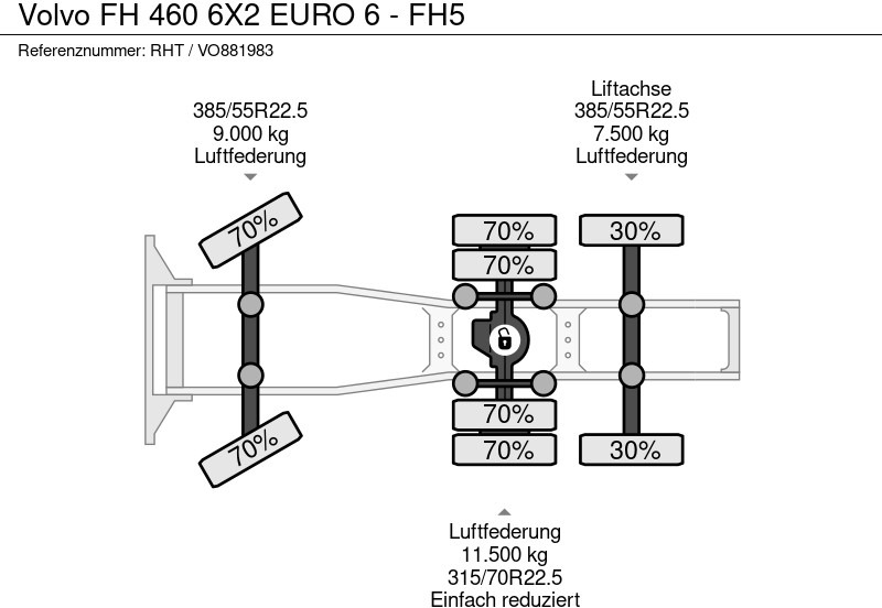 Cabeza tractora Volvo FH 460 6X2 EURO 6 - FH5: foto 16 Cabeza tractora Volvo FH 460 6X2 EURO 6 - FH5: foto 16